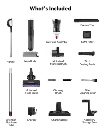 Wet Dry Vacuum Cleaner – Self-Cleaning Cordless Vacuum Mop for Multi-Surface Cleaning