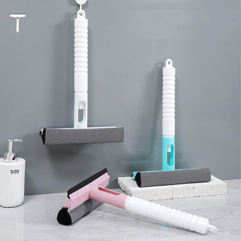 3-in-1 Glass Cleaning Squeegee with Scraper for Windows, Mirrors & Tiles