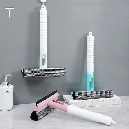 3-in-1 Glass Cleaning Squeegee with Scraper for Windows, Mirrors & Tiles