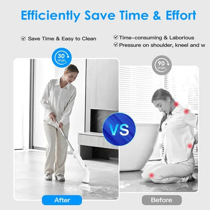 Cordless Electric Spin Scrubber – Effortless Deep Cleaning in Minutes