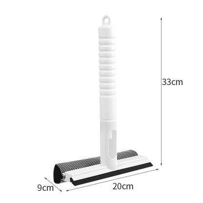 3-in-1 Glass Cleaning Squeegee with Scraper for Windows, Mirrors & Tiles