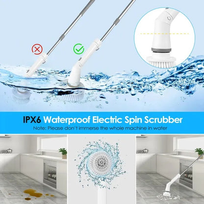 Cordless Electric Spin Scrubber – Effortless Deep Cleaning in Minutes