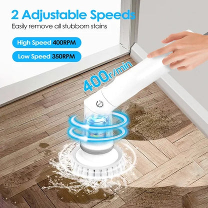 Cordless Electric Spin Scrubber – Effortless Deep Cleaning in Minutes