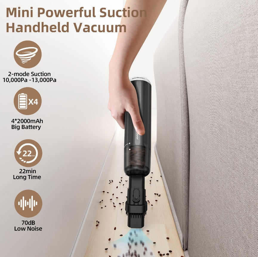CHUBOOR P16 Car Vacuum Cleaner – 15000Pa Strong Suction, Cordless, HEPA Filter, Multi-Nozzle