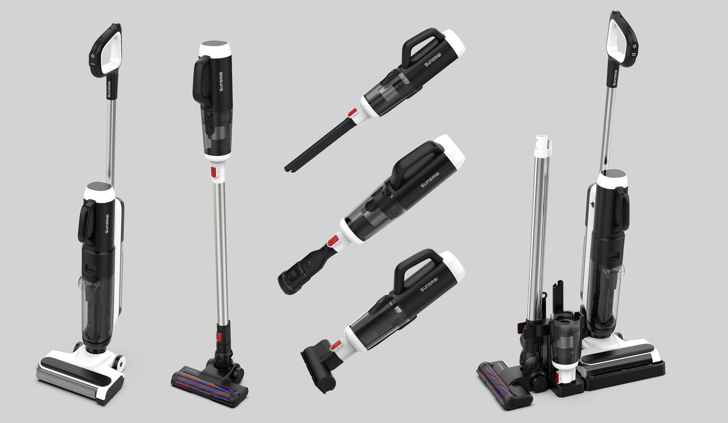Wet Dry Vacuum Cleaner – Self-Cleaning Cordless Vacuum Mop for Multi-Surface Cleaning