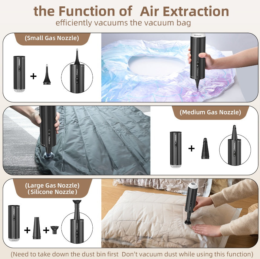 CHUBOOR P16 Car Vacuum Cleaner – 15000Pa Strong Suction, Cordless, HEPA Filter, Multi-Nozzle