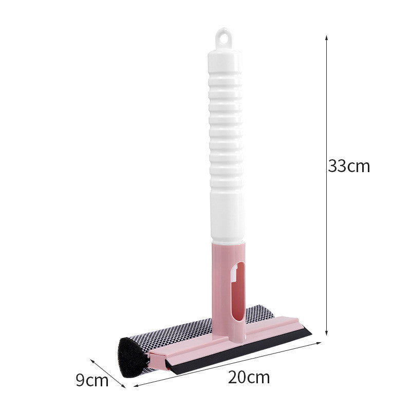 3-in-1 Glass Cleaning Squeegee with Scraper for Windows, Mirrors & Tiles